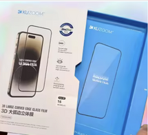 KUZOOM Premium Tempered Glass Screen Protector for iPhone