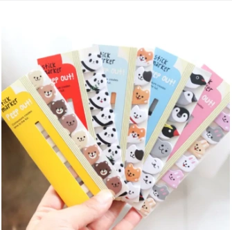 Cute cartoon animal and panda themed sticky notes for students - Arko Publishers