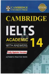 Cambridge IELTS Academic 14 book cover with answers