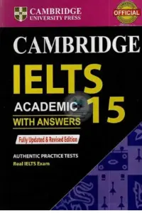 Cambridge IELTS Academic 15 book cover with answers